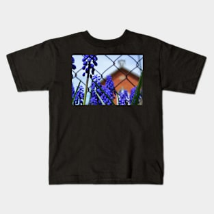 Grape Hyacinth at the Red Brick Schoolhouse Kids T-Shirt